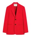 Ami Alexandre Mattiussi Lapel Long-sleeved Suit Coat In Red