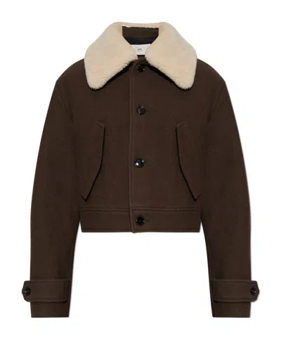 Ami Alexandre Mattiussi Lapel Short Casual Jacket In Black
