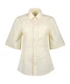 Ami Alexandre Mattiussi Lapel Short-sleeved Shirt In White
