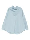 Ami Alexandre Mattiussi Ami Paris Women Bandana Cotton Shirt In Blue