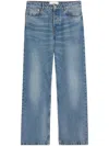 Ami Alexandre Mattiussi Large Fit Denim Jeans With Classic Structure In Blue