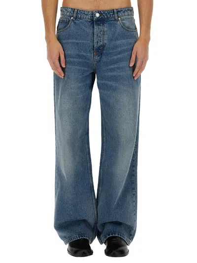 Ami Alexandre Mattiussi Large Fit Jeans In Blue