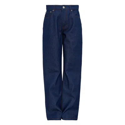 Ami Alexandre Mattiussi Large Fit Jeans In Blue