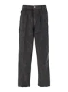 Ami Alexandre Mattiussi Large Fit Pant In Gray