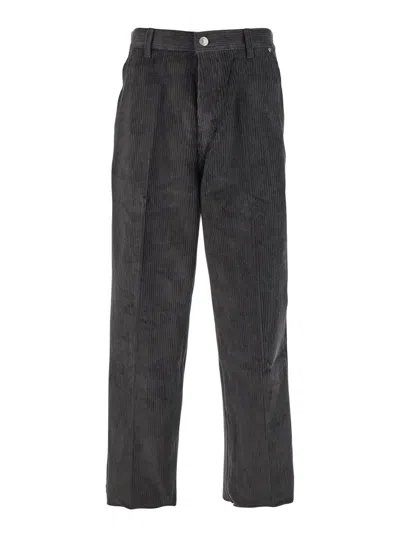 Ami Alexandre Mattiussi Large Fit Pant In Gray