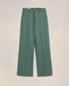 Ami Alexandre Mattiussi Ami Paris Large Green Pants Wide Camal In Antique Clay