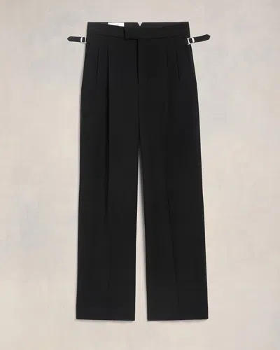 Ami Alexandre Mattiussi Large Fit Trousers Black For Women