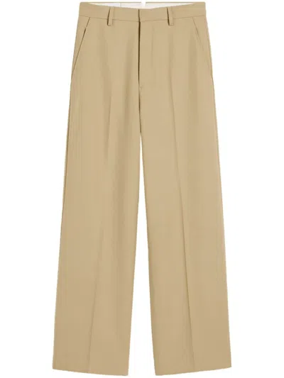 Ami Alexandre Mattiussi Large Fit Trousers In Sand