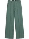 Ami Alexandre Mattiussi Ami Paris Large Green Pants Wide Camal In Green
