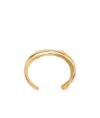 Ami Alexandre Mattiussi Gold Brass Dune Large Size Cuff Gold In Yellow