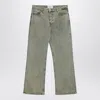 Ami Alexandre Mattiussi Ami Paris Laurel Green Faded Effect Jeans