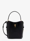 Ami Alexandre Mattiussi Ami Paris Women Leather Bucket Bg In Black