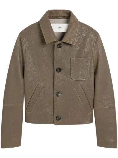 Ami Alexandre Mattiussi Ami Paris Jackets In Brown