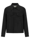 Ami Alexandre Mattiussi Adjustable Cuffs Chest Pockets Long Sleeves In Black