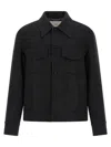 Ami Alexandre Mattiussi Adjustable Cuffs Chest Pockets Long Sleeves In Gray