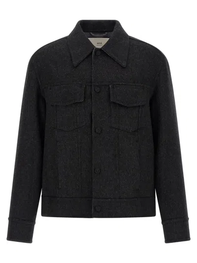 AMI ALEXANDRE MATTIUSSI LENCI CLOTH OVERSHIRT