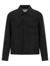 Ami Alexandre Mattiussi Adjustable Cuffs Chest Pockets Long Sleeves In Black