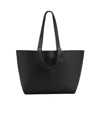 Ami Alexandre Mattiussi Letter Detail Shoulder Bag In Black