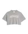 Ami Alexandre Mattiussi Letters Embroidered T-shirt In Gray