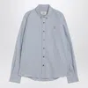 Ami Alexandre Mattiussi Ami Paris Light Blue Ami De Coeur Shirt In Blue