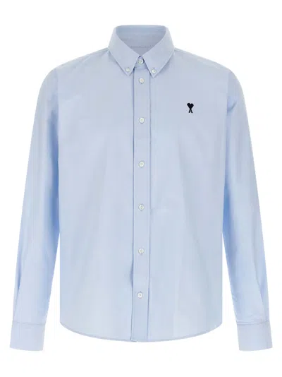 Ami Alexandre Mattiussi Ami Paris Ami De Coeur Shirt In Blue