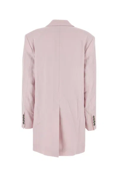 Ami Alexandre Mattiussi Light Pink Wool Oversize Blazer In Powderpink