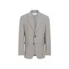 Ami Alexandre Mattiussi Light Taupe Virgin Wool Two Buttons Jacket In Gray