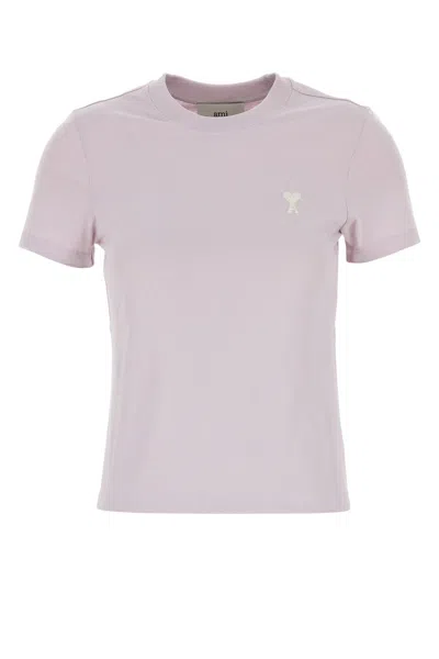 Ami Alexandre Mattiussi Ami Paris Cropped T-shirt In Pink