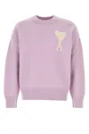 Ami Alexandre Mattiussi Ami Paris Knitwear In Lilaecru