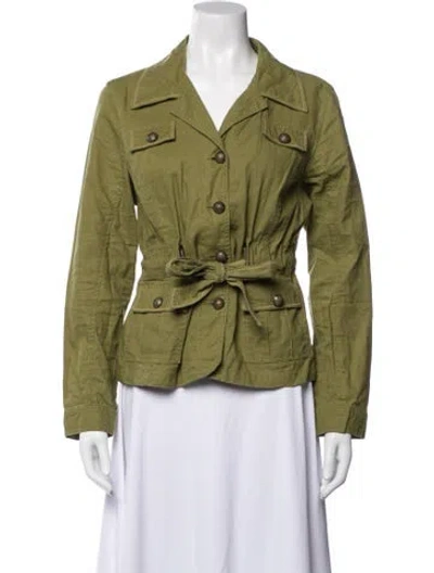 Pre-owned Ami Alexandre Mattiussi Linen Utility Jacket In Green