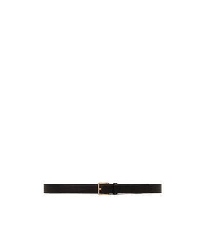 Ami Alexandre Mattiussi Logo Belt In Black