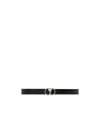 Ami Alexandre Mattiussi Ami De Coeur-buckle Leather Belt In Black