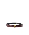 Ami Alexandre Mattiussi Logo-buckle Belt In Brown