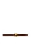 Ami Alexandre Mattiussi Logo Belt In Brown