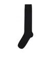Ami Alexandre Mattiussi Logo Blended Socks In Black