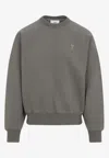 Ami Alexandre Mattiussi Ami Paris Sweatshirt In Gray