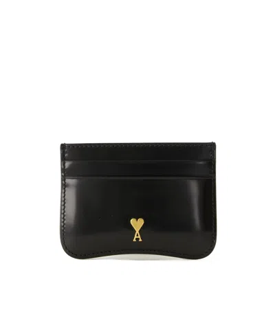 Ami Alexandre Mattiussi Ami Paris Leather Wallet In Brown