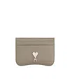 Ami Alexandre Mattiussi Logo Card Holder In Nude