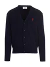 AMI ALEXANDRE MATTIUSSI LOGO CARDIGAN