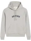 Ami Alexandre Mattiussi Ami Paris Logo Cotton Hoodie In Gray