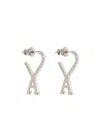 Ami Alexandre Mattiussi Logo Earrings In Yellow