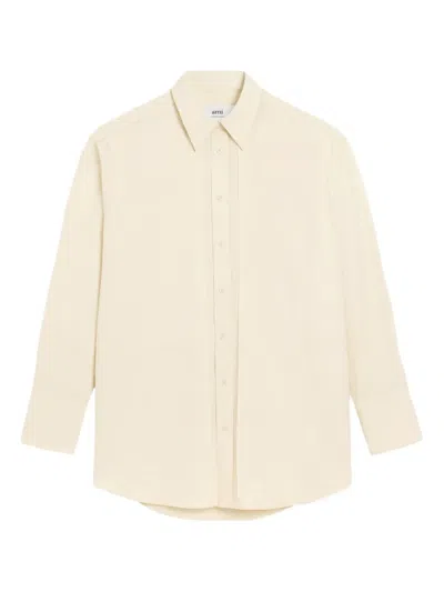 Ami Alexandre Mattiussi Logo-embellish Shirt In White