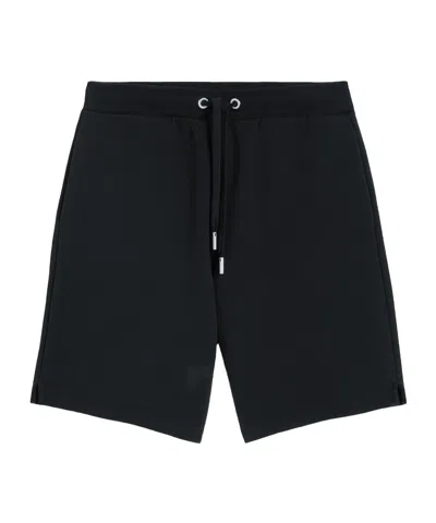 AMI ALEXANDRE MATTIUSSI AMI ALEXANDRE MATTIUSSI LOGO EMBROIDERED DRAWSTRING KNITTED SHORTS