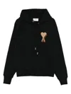Ami Alexandre Mattiussi Ami Paris Black Ami De Coeur Hoodie Men In Black