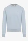 Ami Alexandre Mattiussi Ami Paris Ami Paris De Coeur Cotton Sweatshirt In Blue