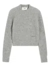 Ami Alexandre Mattiussi Speckled-knit Virgin Wool-blend Jumper In Multi
