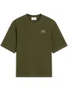 Ami Alexandre Mattiussi Alexandre Mattiussi In Cotton Jersey T-shirt Green In Green