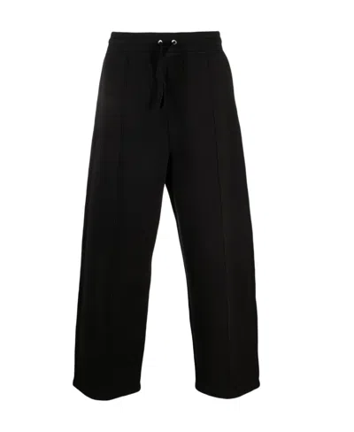 Ami Alexandre Mattiussi Logo-embroidered Track Pants In Black