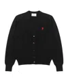 Ami Alexandre Mattiussi Ami Paris Ami Paris De Coeur Cardigan In Black