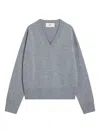 Ami Alexandre Mattiussi Ami Paris Grey Ami De Coeur Sweater In Wool And Cashmere Women In Gray